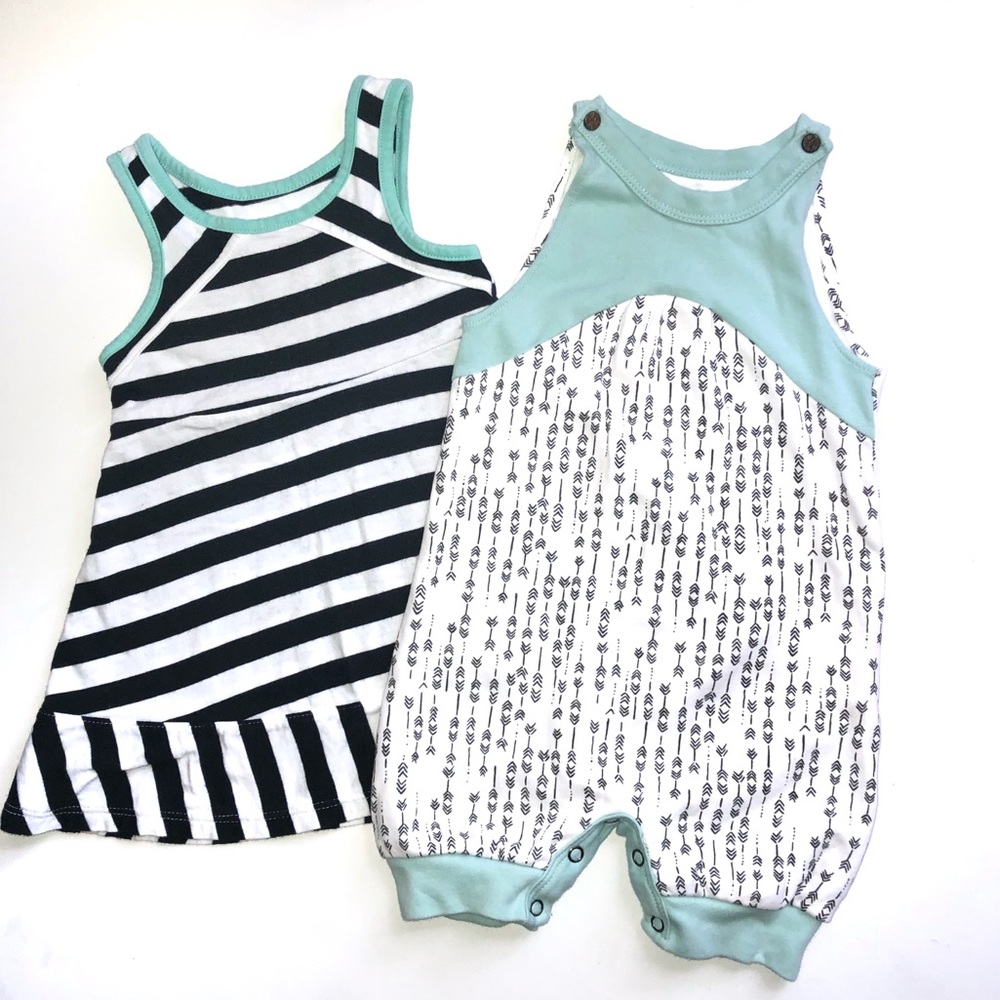 Finn + Emma romper and Circo dress